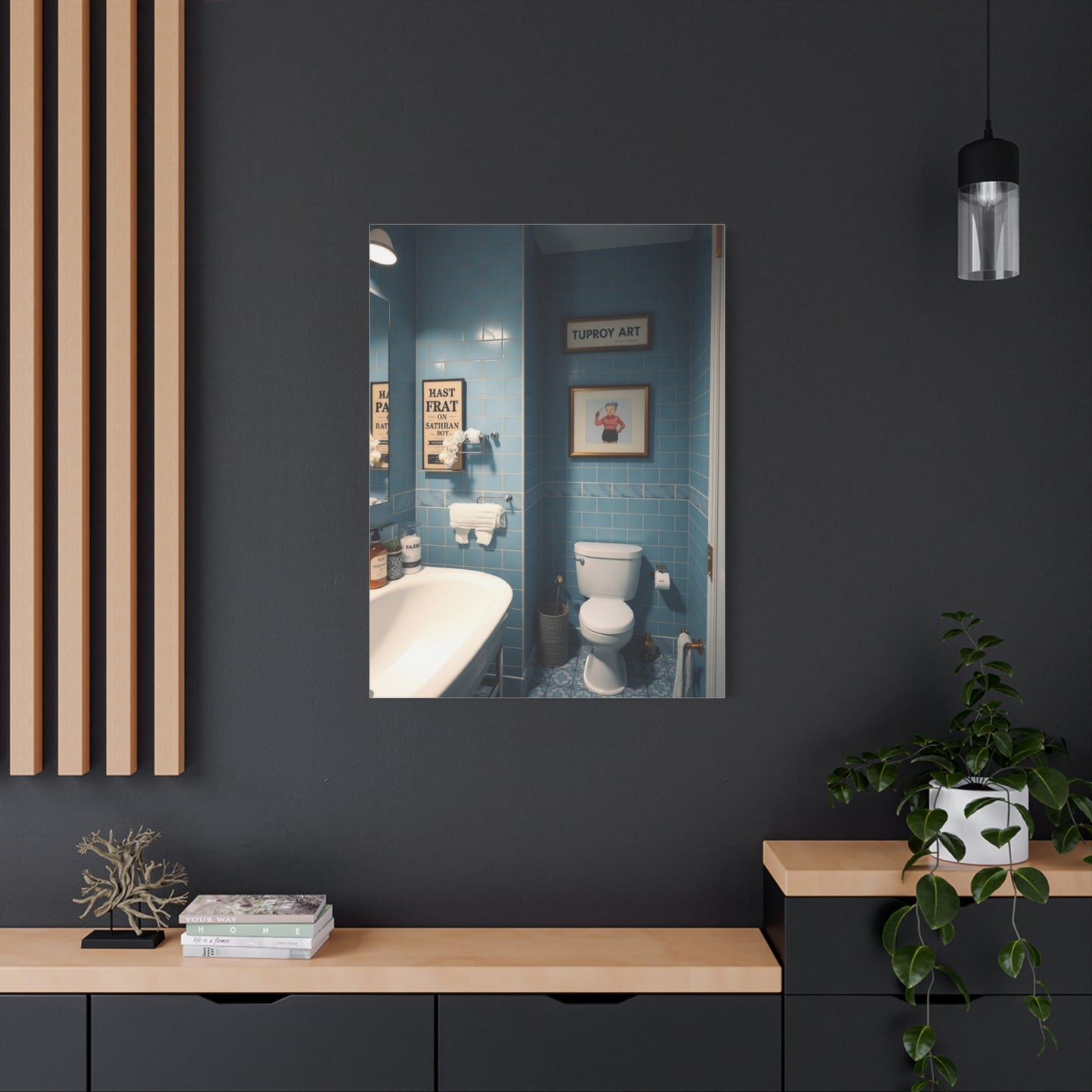 Bathroom Humor Art Supreme Gallery Wall Art & Canvas Print