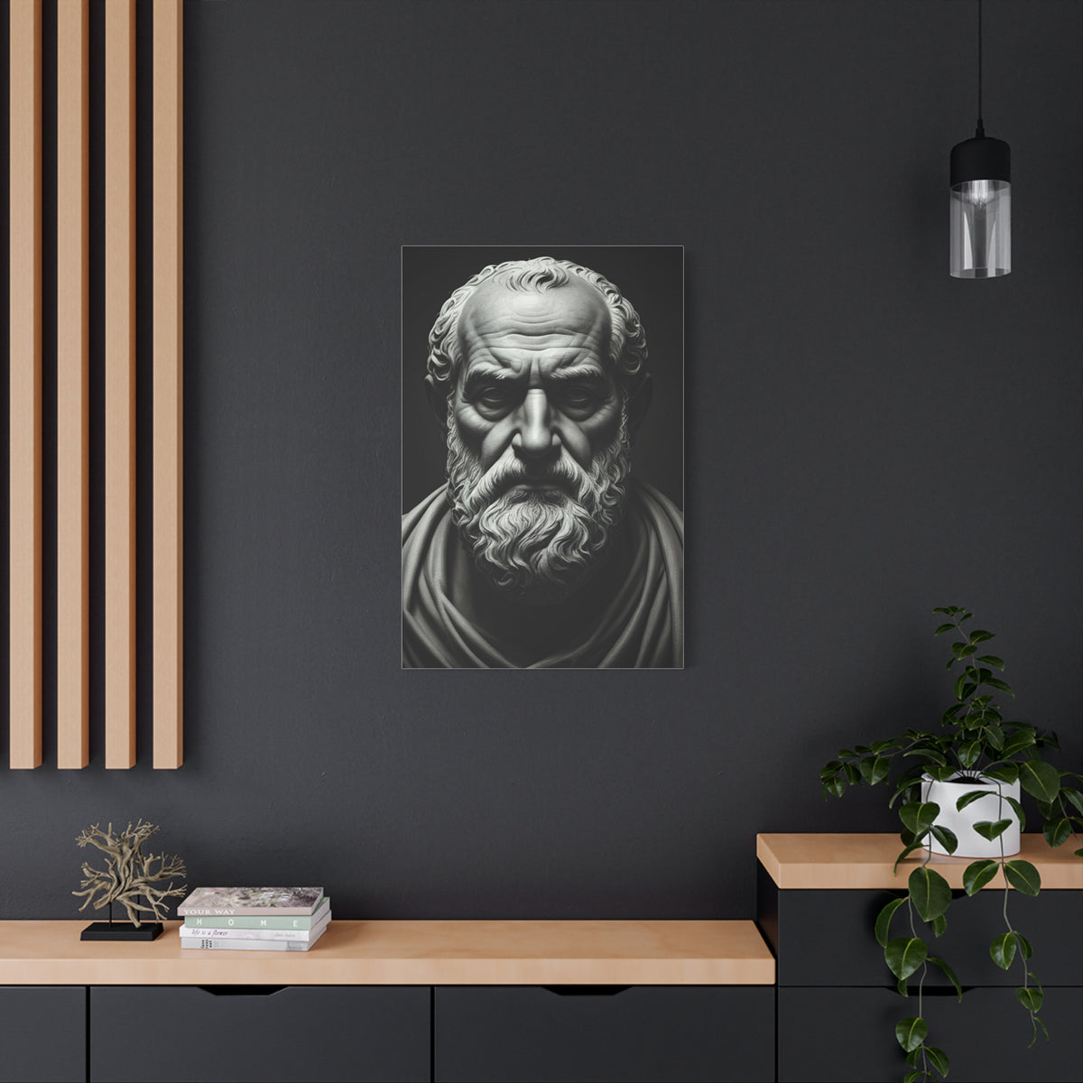 Timeless Wisdom Black & White Elder Portrait Wall Art & Canvas Prints