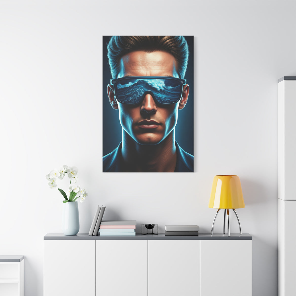 Neon Ocean Reflection Vision Wall Art & Canvas Prints