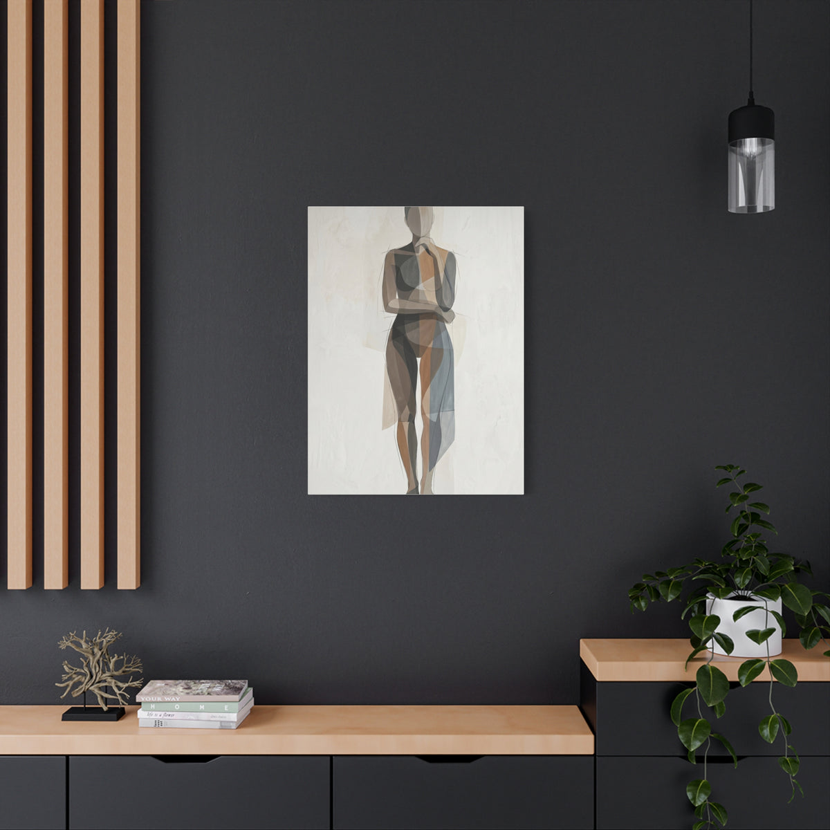 Contemporary Human-Centered Abstract Wall Art & Canvas Print