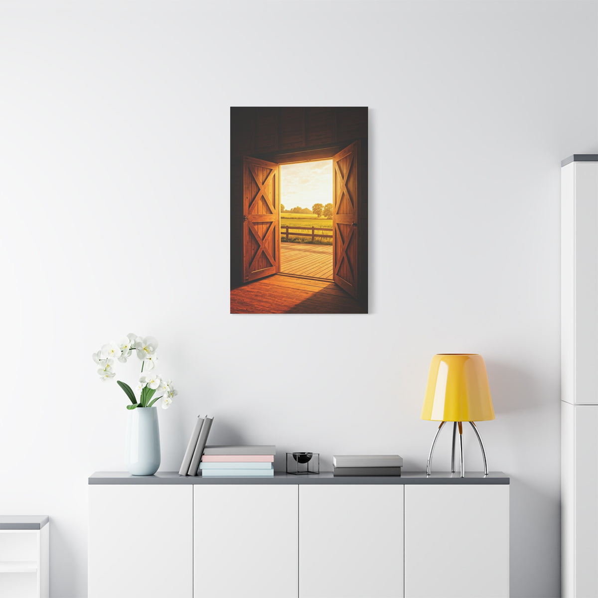 Open Barn Doors to Summer Fields Wall Art & Canvas Prints