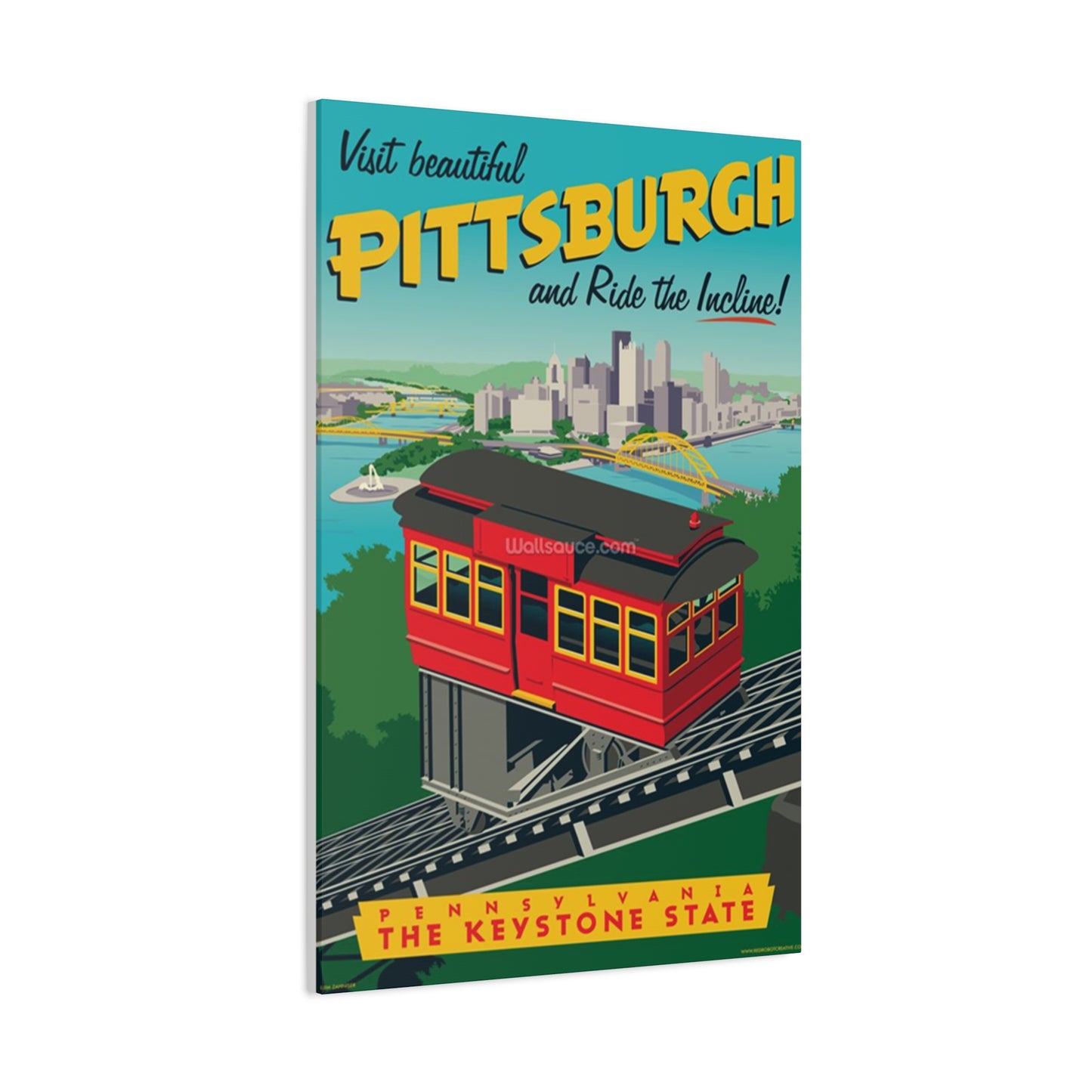 Pittsburgh City View Poster Wall Art & Canvas Prints