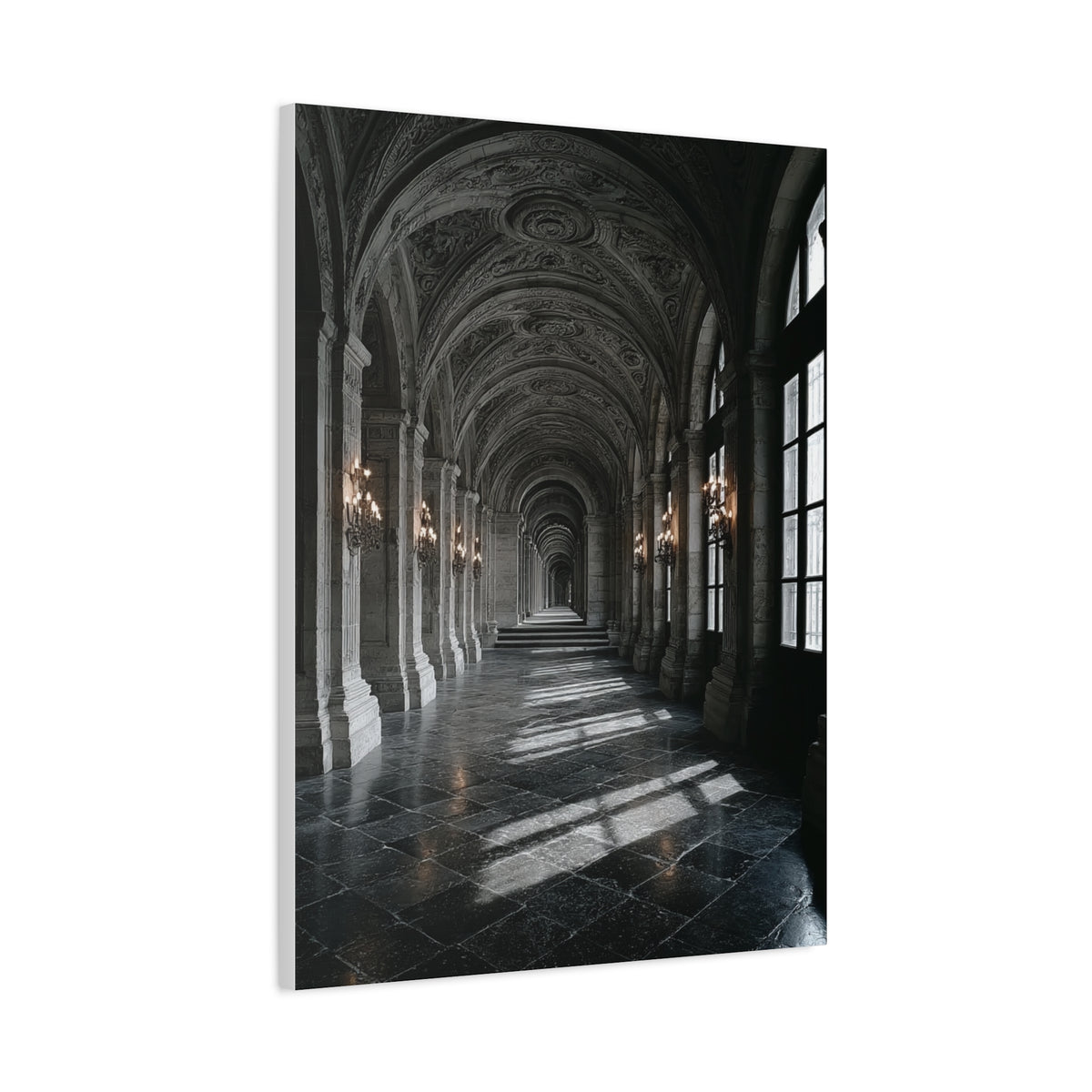 Grand Architectural Corridor Wall Art & Canvas Print