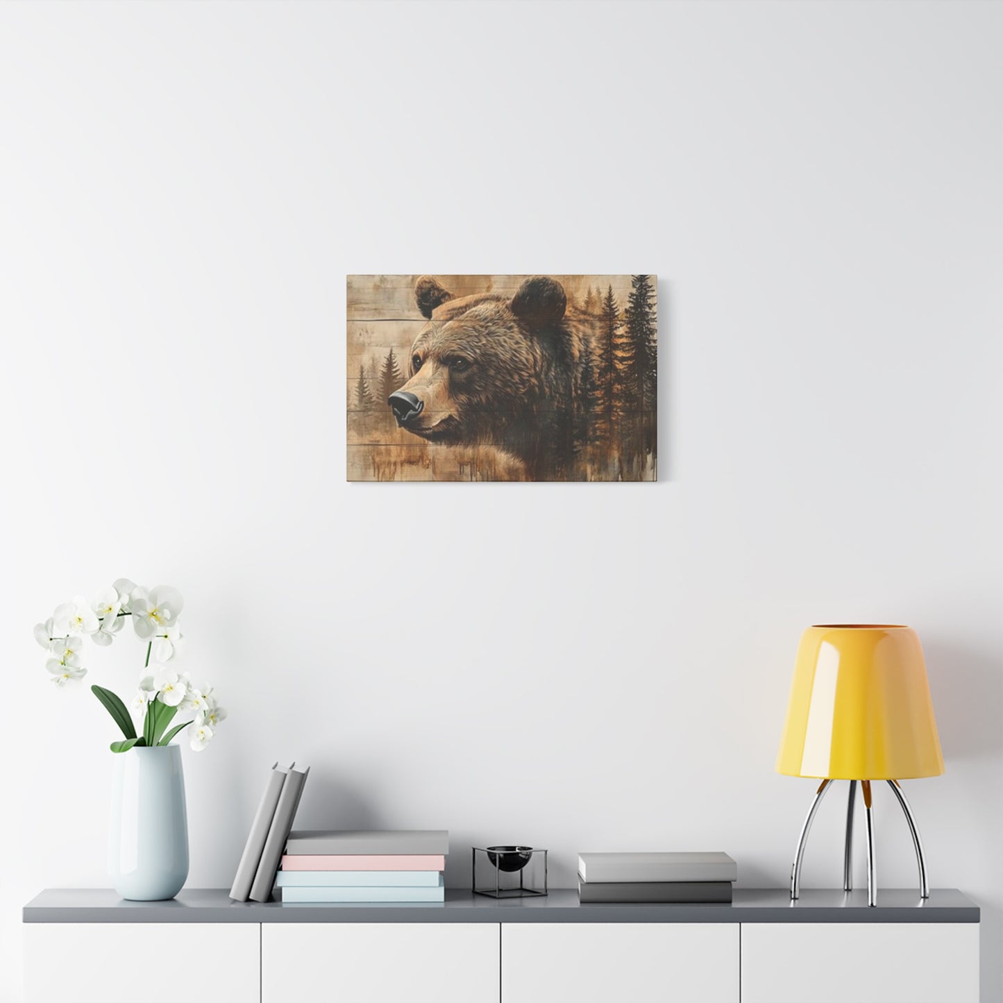 Grizzly Bear Wildlife Painting Wall Art & Canvas Prints