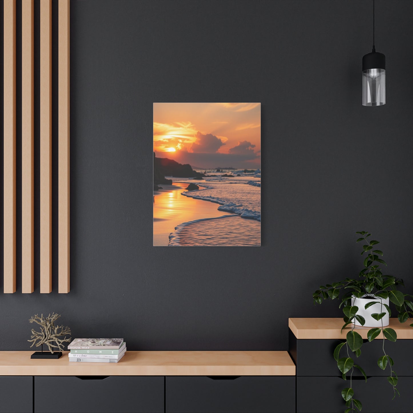 Collection Beach Sunrise and Sunset Art Wall Art & Canvas Print