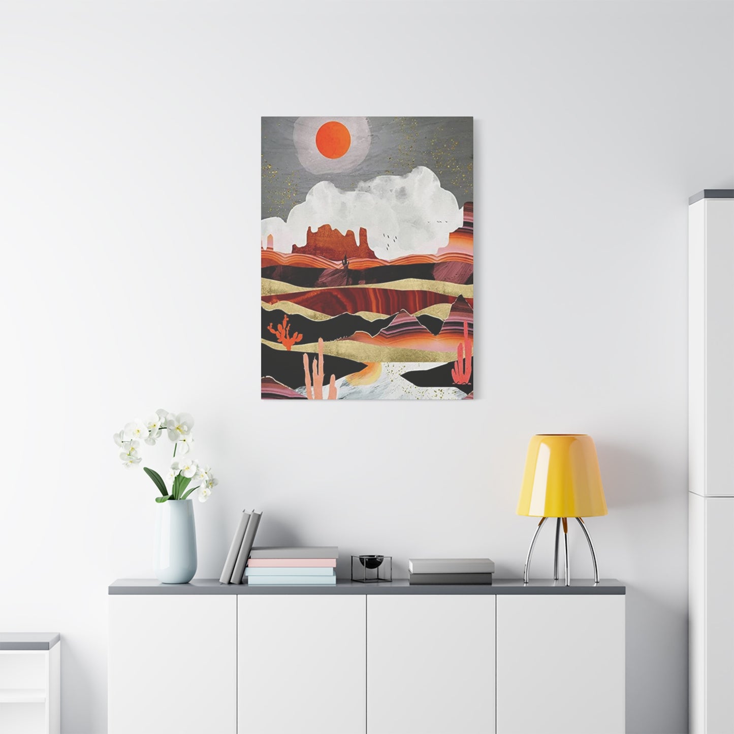 Abstract Arizona Canyon Mountain Painting Wall Art & Canvas Prints