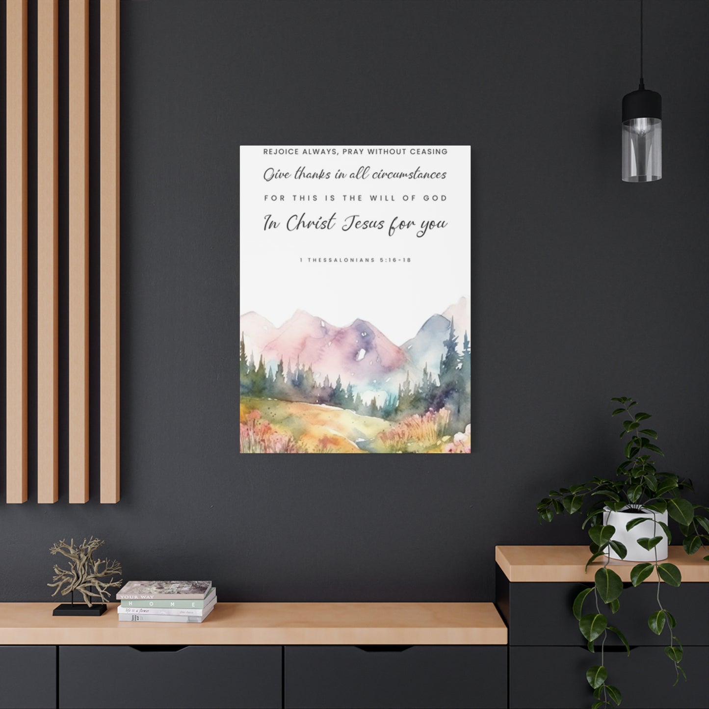 Quotes And Mountain Painting Wall Art & Canvas Prints
