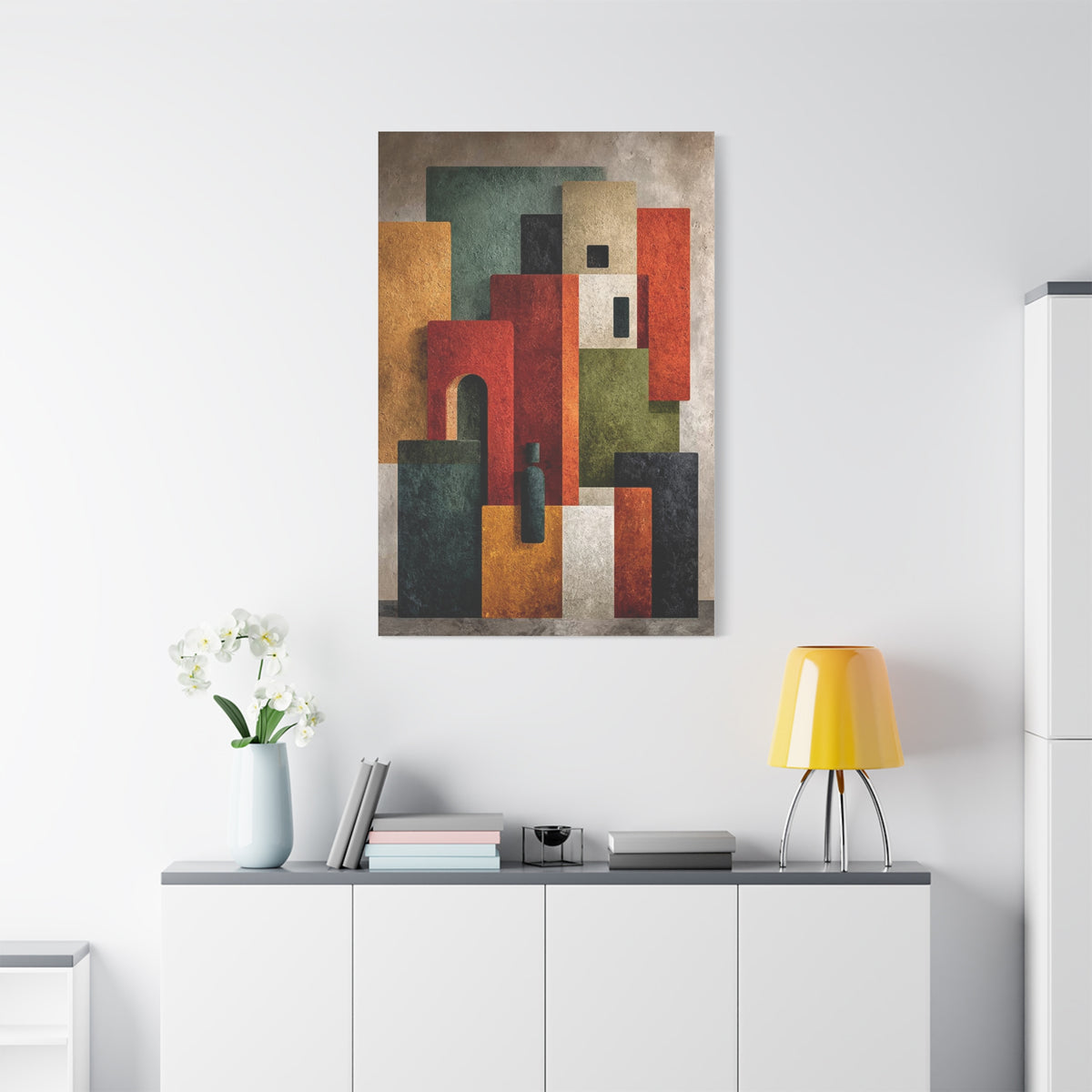 Contemporary Color Block Abstract Wall Art & Canvas Print