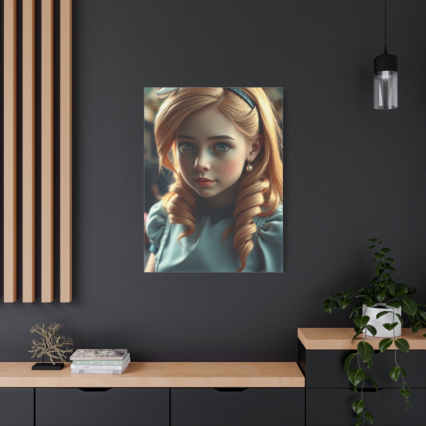 Alice In Wonderland Characters Art Refined Canvas Wall Art & Canvas Print