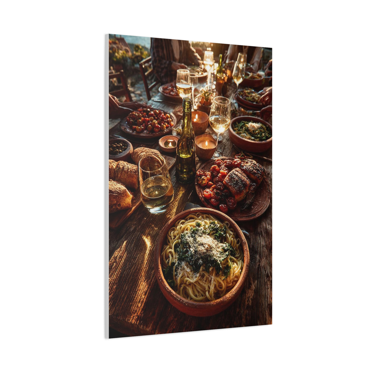 Italian Family Dinner Table Wall Art & Canvas Print