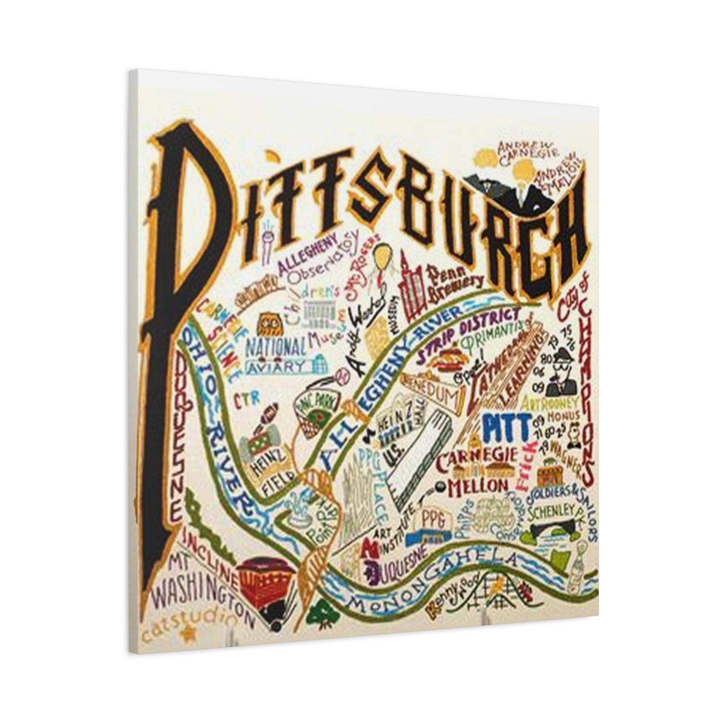 Pittsburgh Graffiti Wall Art & Canvas Prints