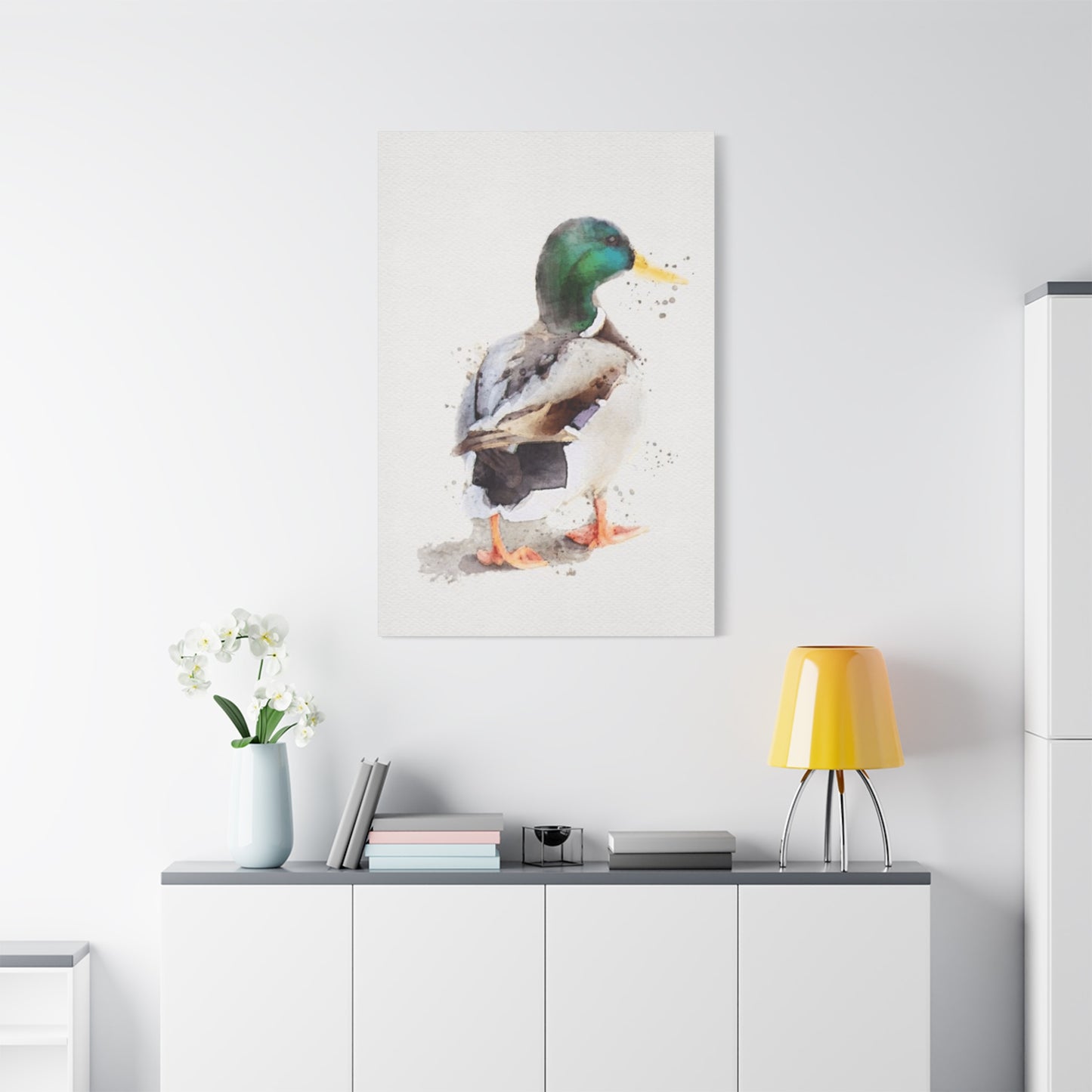 Walking Duck Painting Wall Art & Canvas Prints