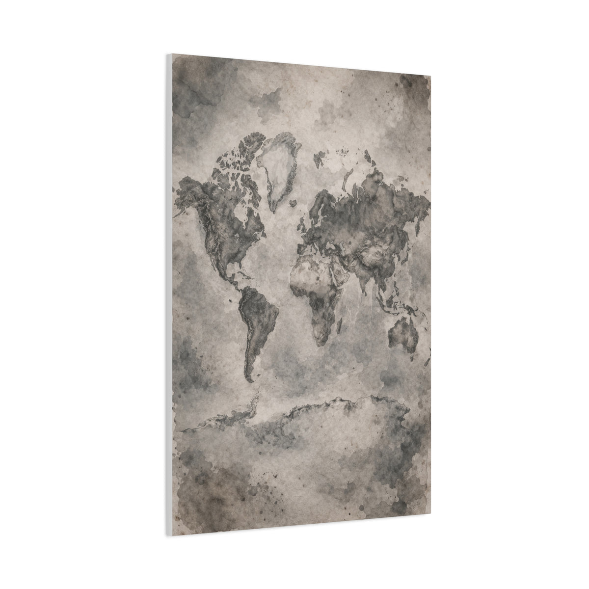 Vintage World Map Wash Wall Art & Canvas Print