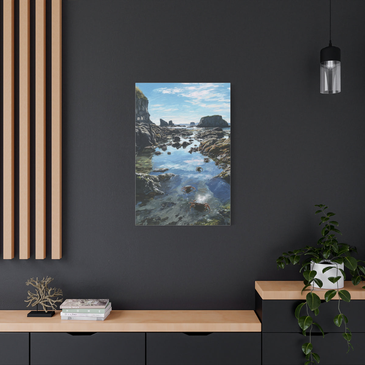 Tide Pools Along Rocky Coastal Shore Wall Art & Canvas Print
