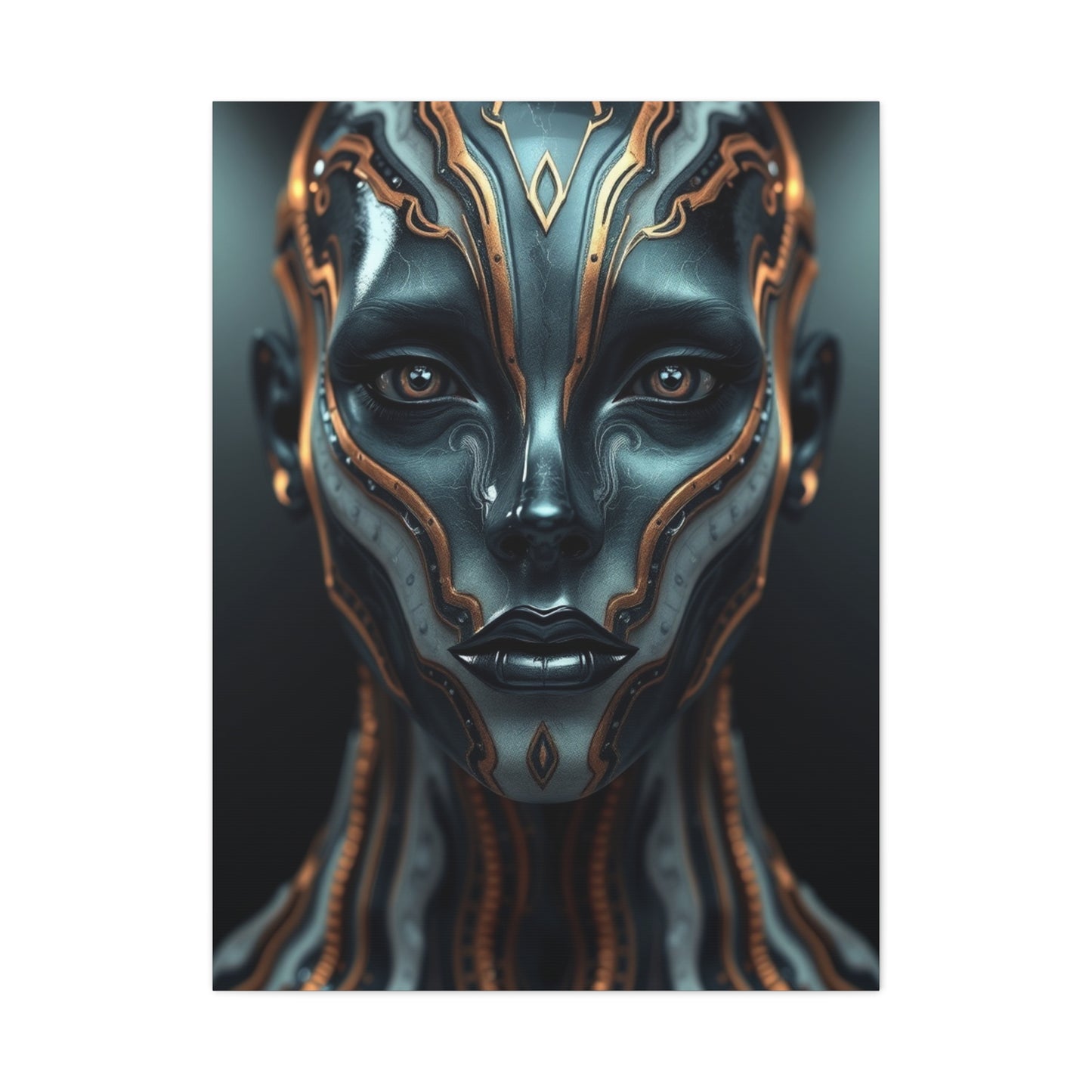 Charcoal, Onyx, and Ivory Art Luxury Canvas Wall Art & Canvas Print