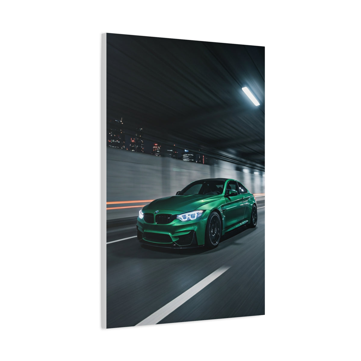 BMW M4 City Tunnel Motion Blur Wall Art & Canvas Prints