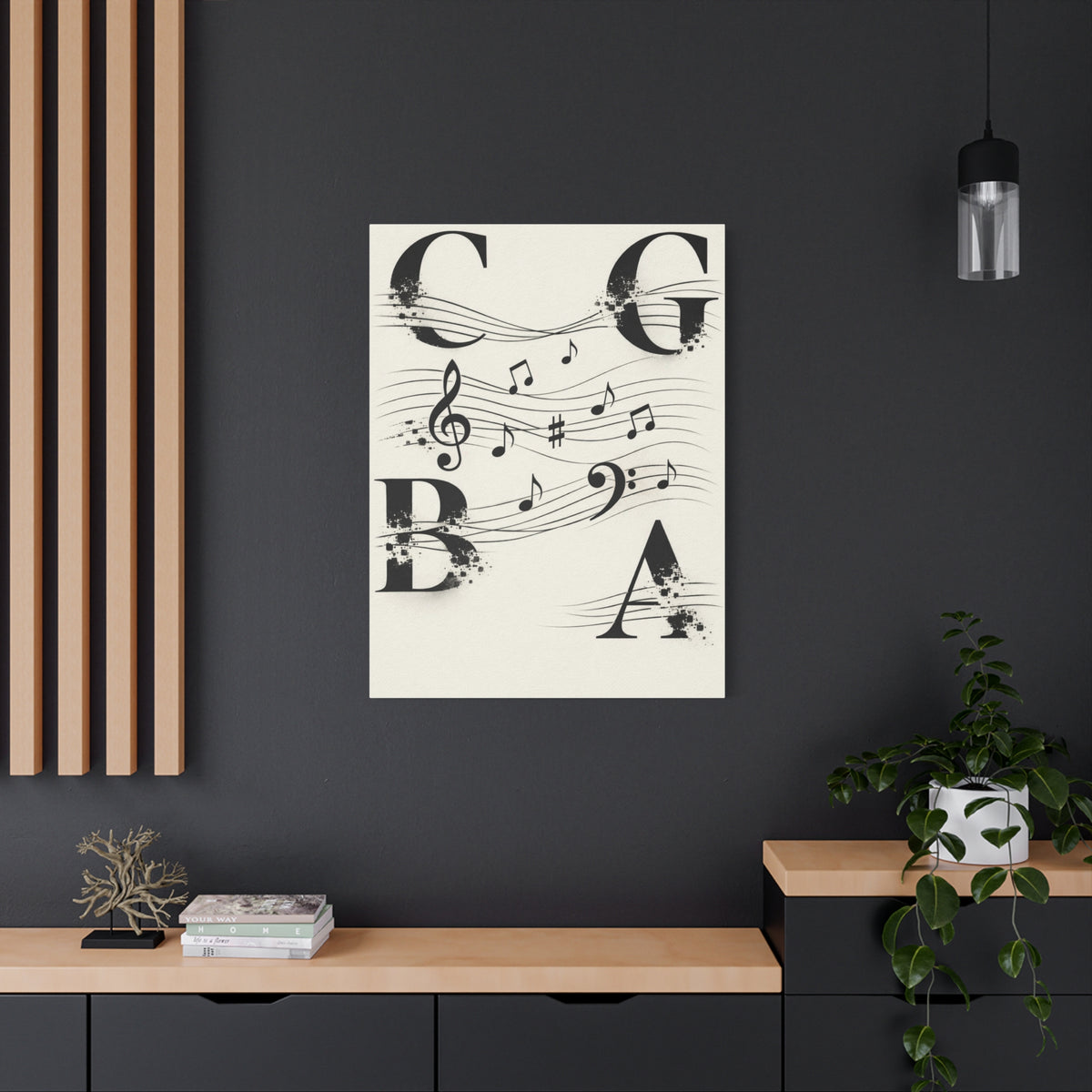 Minimal Music Typography Expression Wall Art & Canvas Print