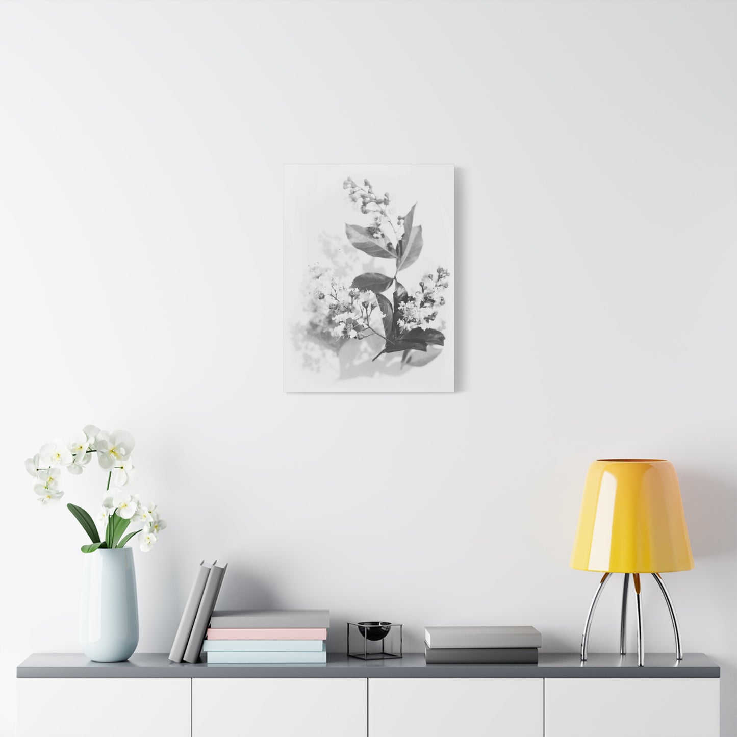 White Flora Wall Art & Canvas Prints