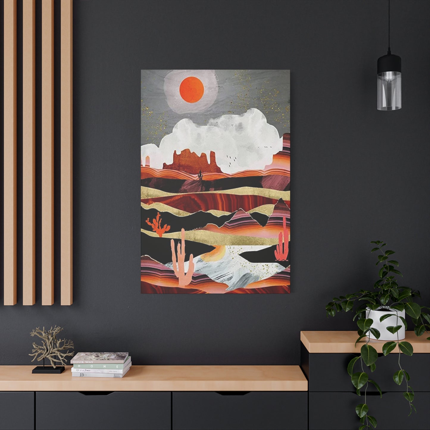 Abstract Arizona Canyon Mountain Painting Wall Art & Canvas Prints