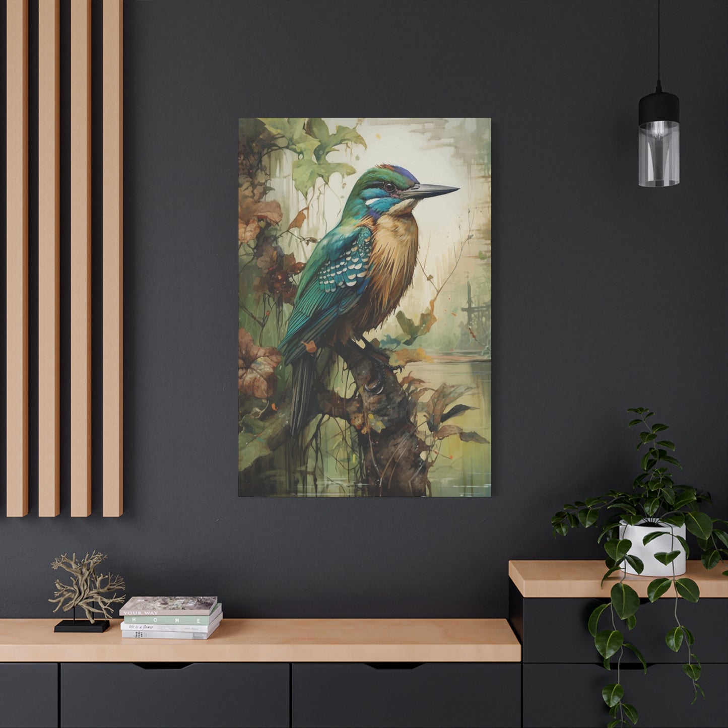 Kingfisher Cute Wall Art & Canvas Prints