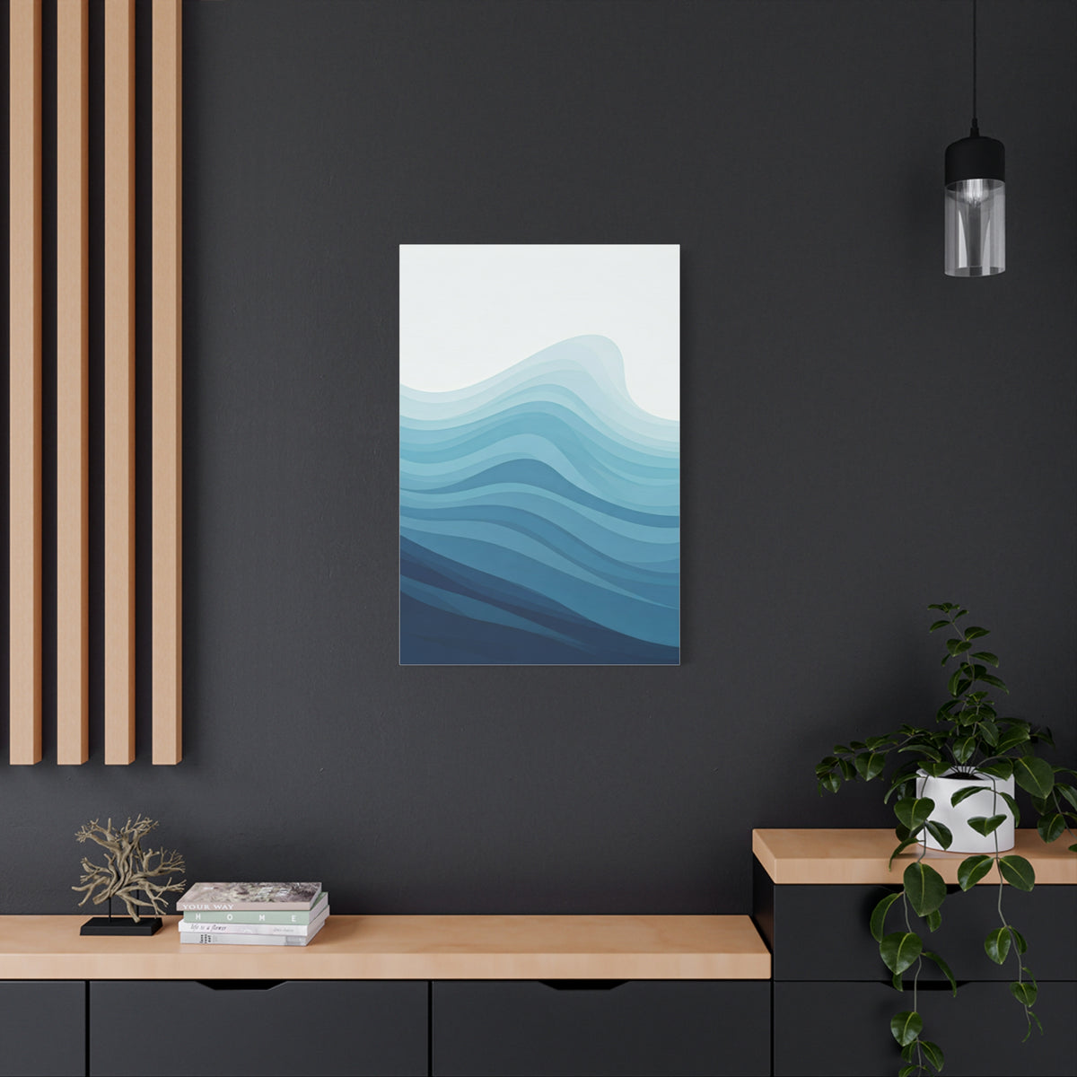 Layered Ocean Waves Abstract Wall Art & Canvas Prints