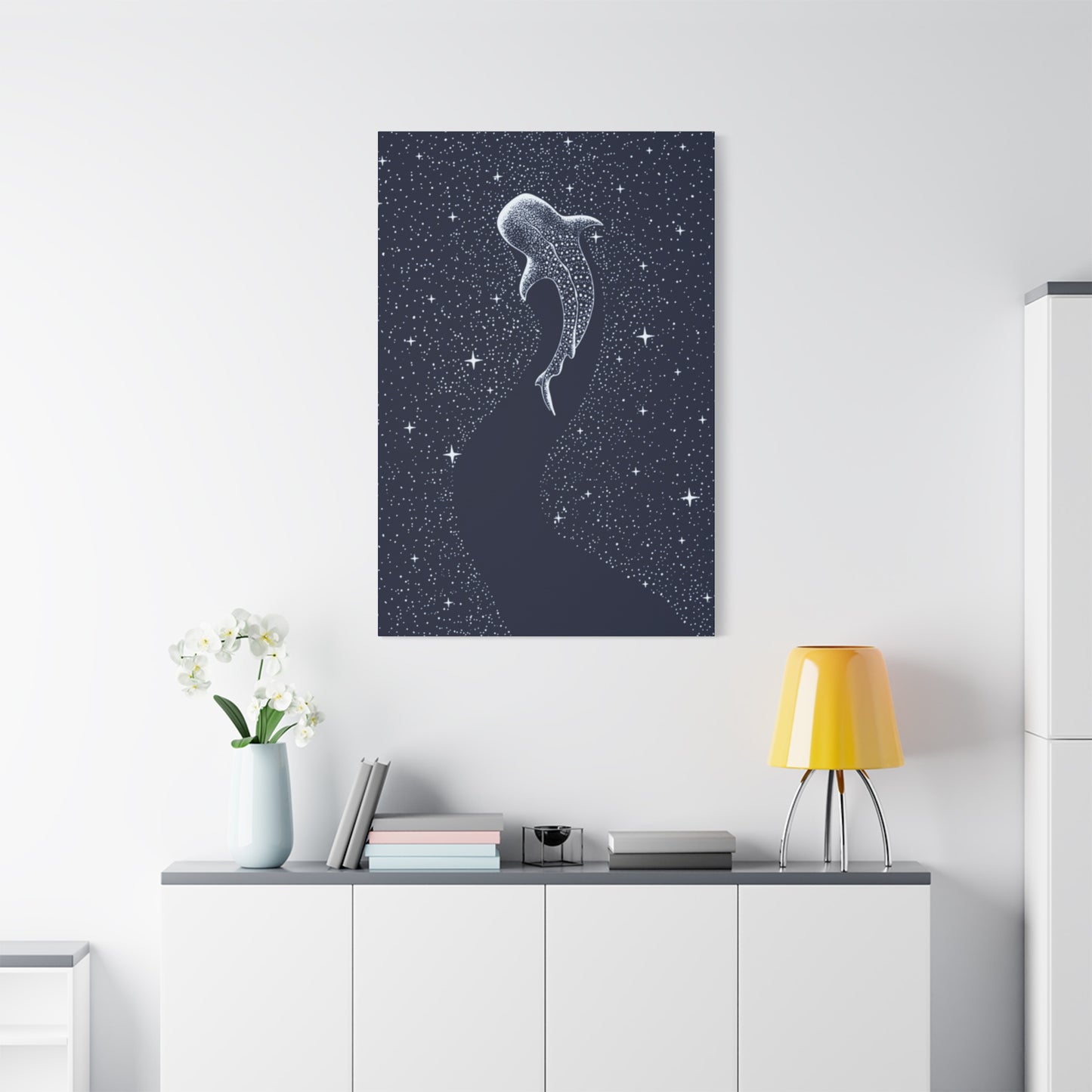 Fish in Starry Space Wall Art & Canvas Prints