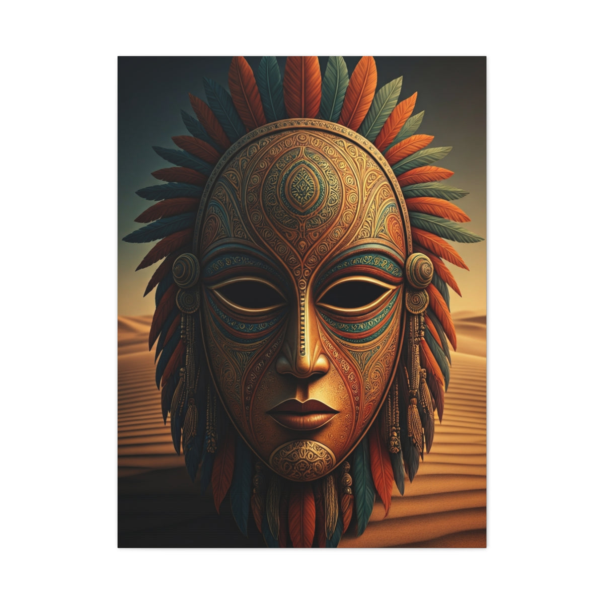 Sacred Tribal Mask Wall Art & Canvas Prints