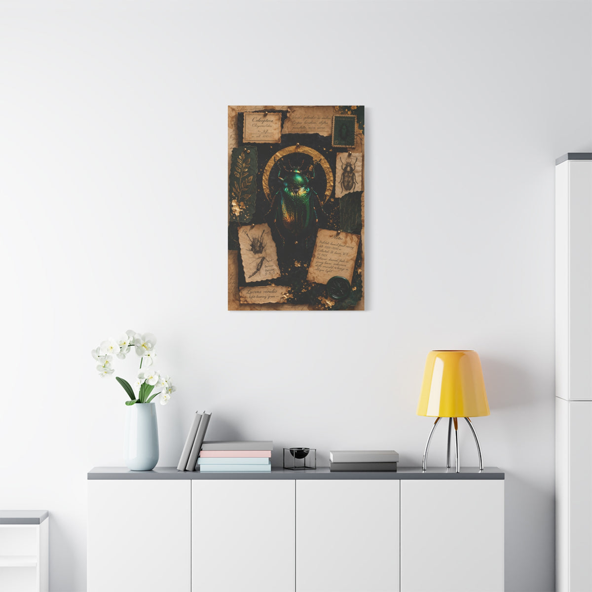 Cabinet of Curiosities Insect Study Wall Art & Canvas Print