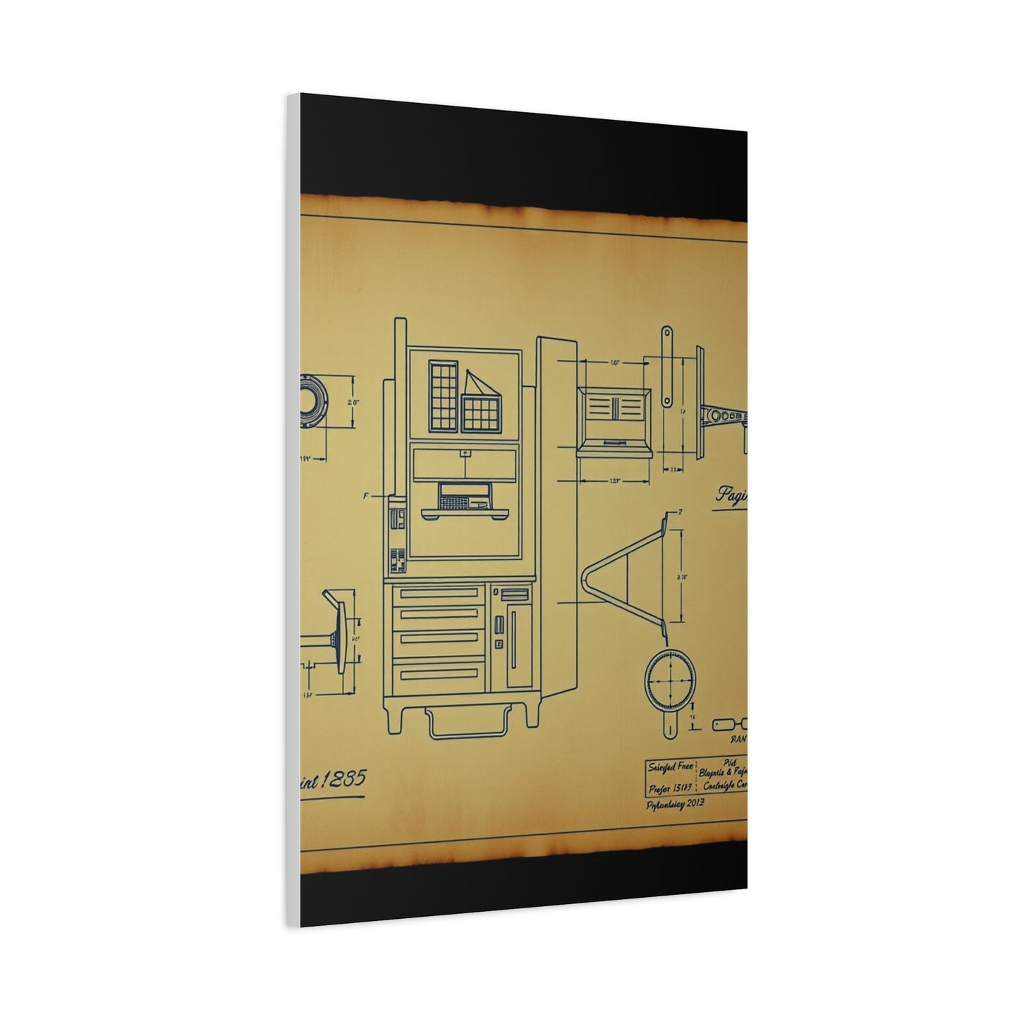 Elite Blueprint & Patent Sketches Art Vision Wall Art & Canvas Print