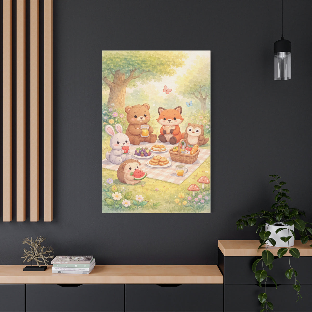 Magical Forest Picnic Wall Art & Canvas Print
