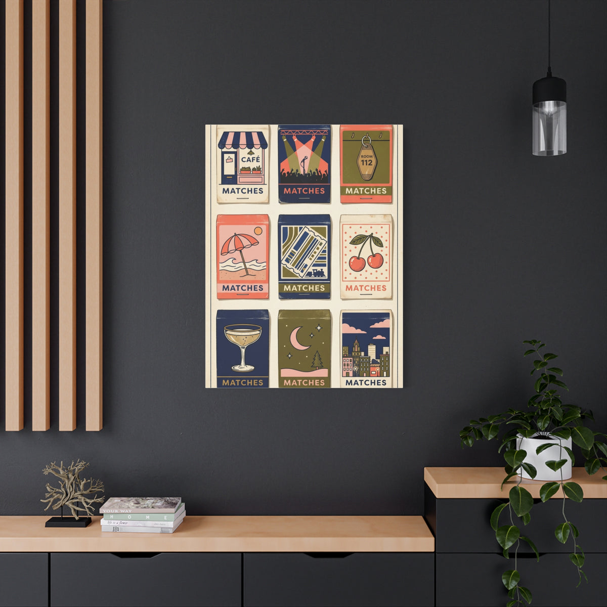 Vintage Matchbox Love Story Collection Wall Art & Canvas Print
