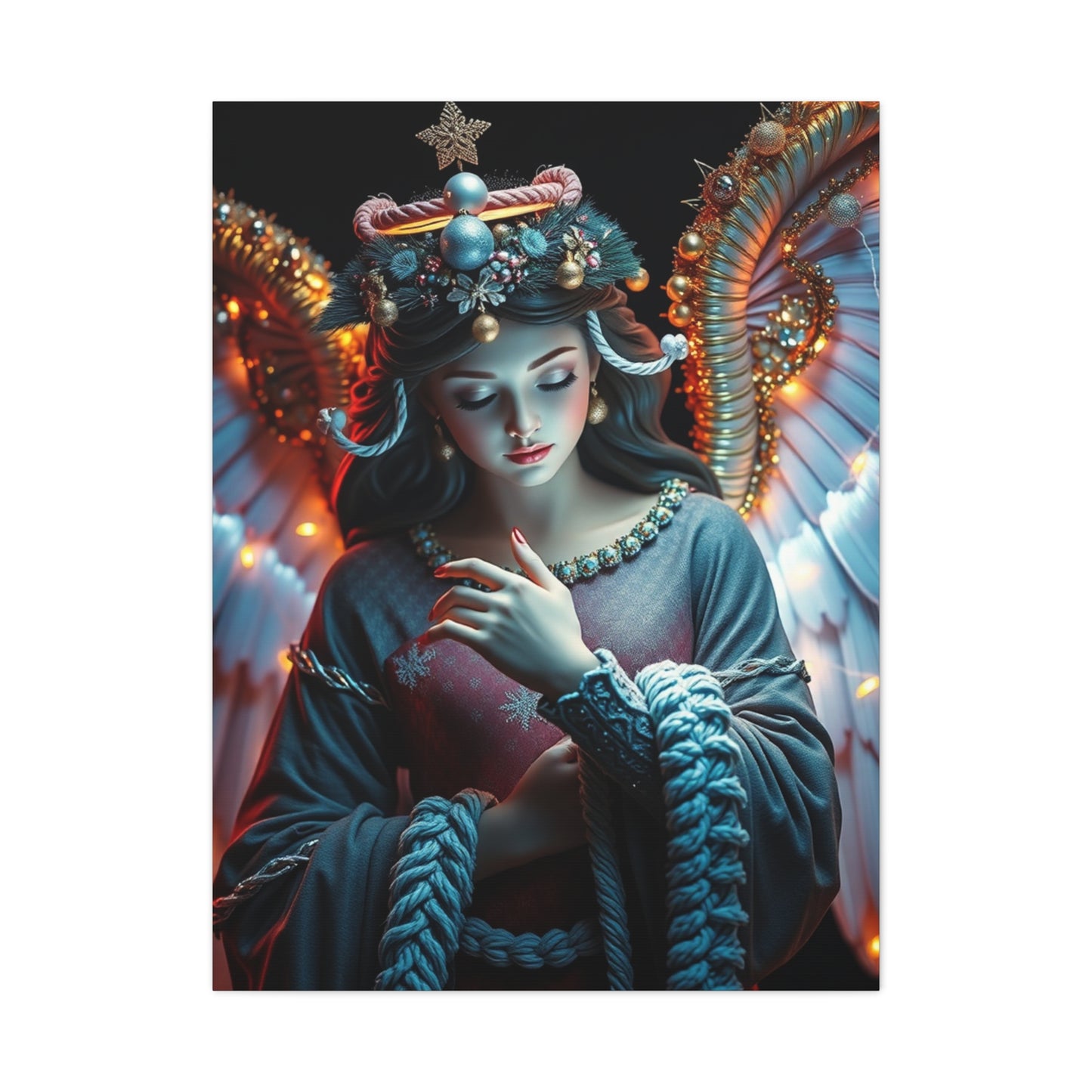 Christmas Angel Art Supreme Canvas Wall Art & Canvas Print