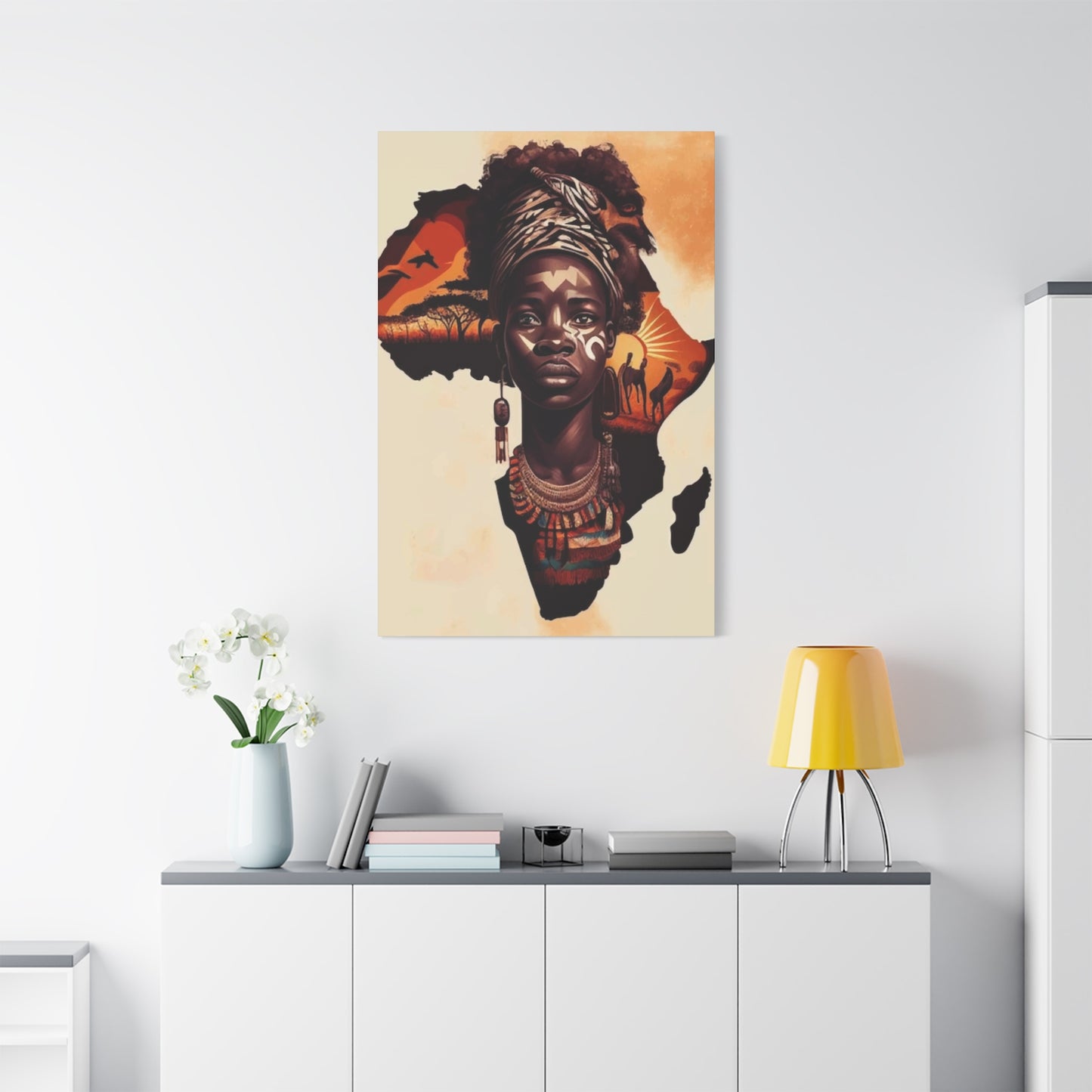 African Map Wall Art & Canvas Prints