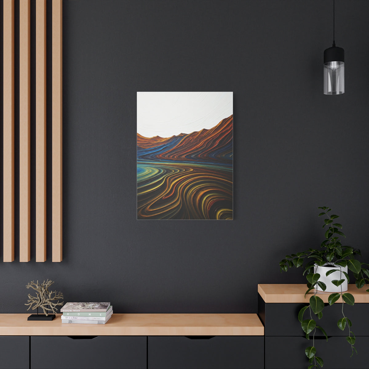 Layered Terrain Flow Abstract Wall Art & Canvas Prints