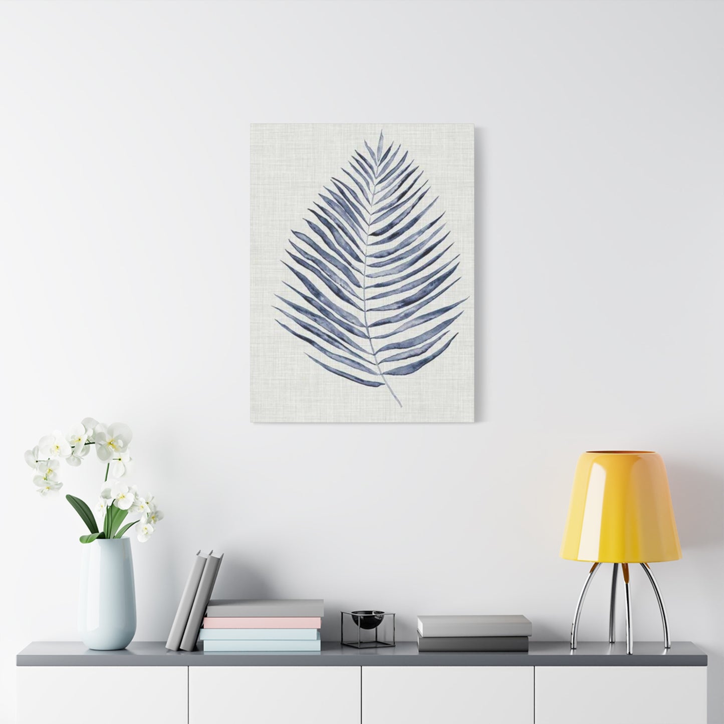 Blue Leaf Entryway Wall Art & Canvas Prints