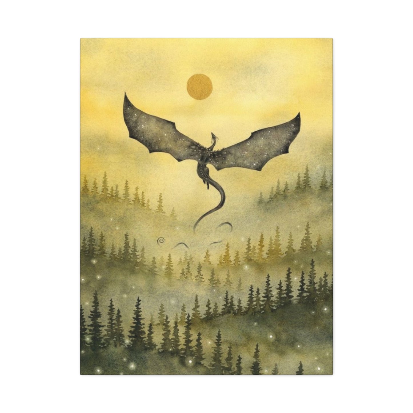 Dragon in Forest Wall Art & Canvas Prints
