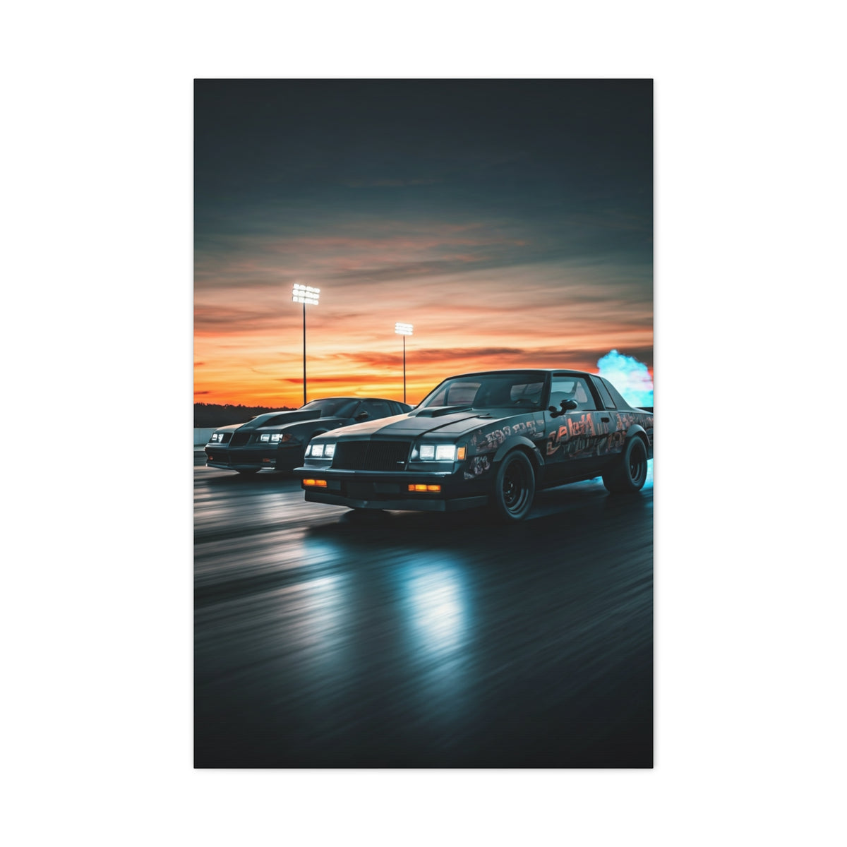 Turbo G Body Chase Under Stadium Lights Wall Art & Canvas Prints