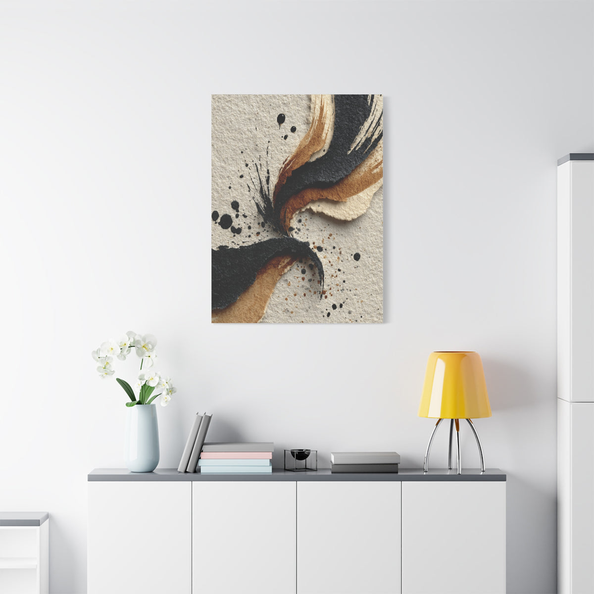 Abstract Ink Flow Composition Wall Art & Canvas Print