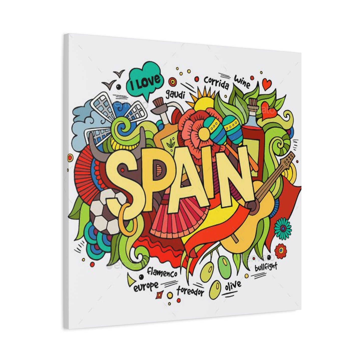 Spain Graffiti Wall Art & Canvas Prints