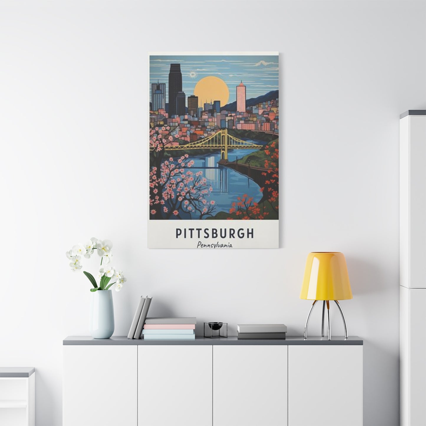 Dawn Sky Pittsburgh Poster Wall Art & Canvas Prints