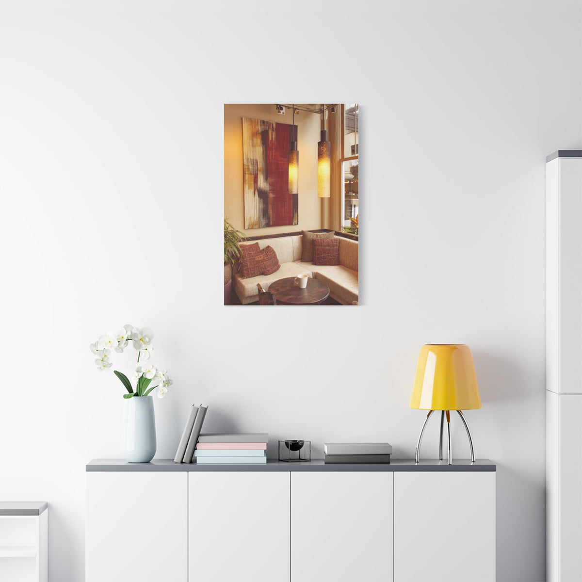 Woven Fiber Art Inspired Abstract Wall Art & Canvas Print