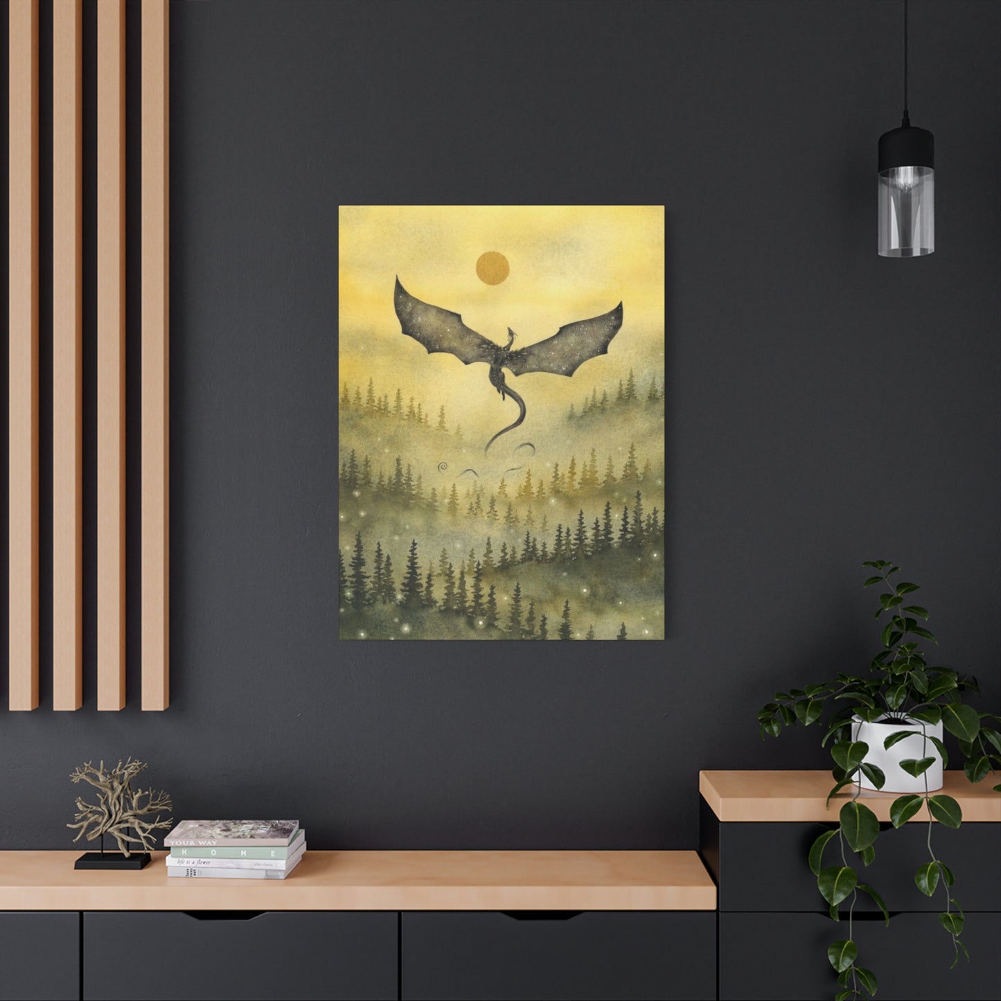 Dragon in Forest Wall Art & Canvas Prints