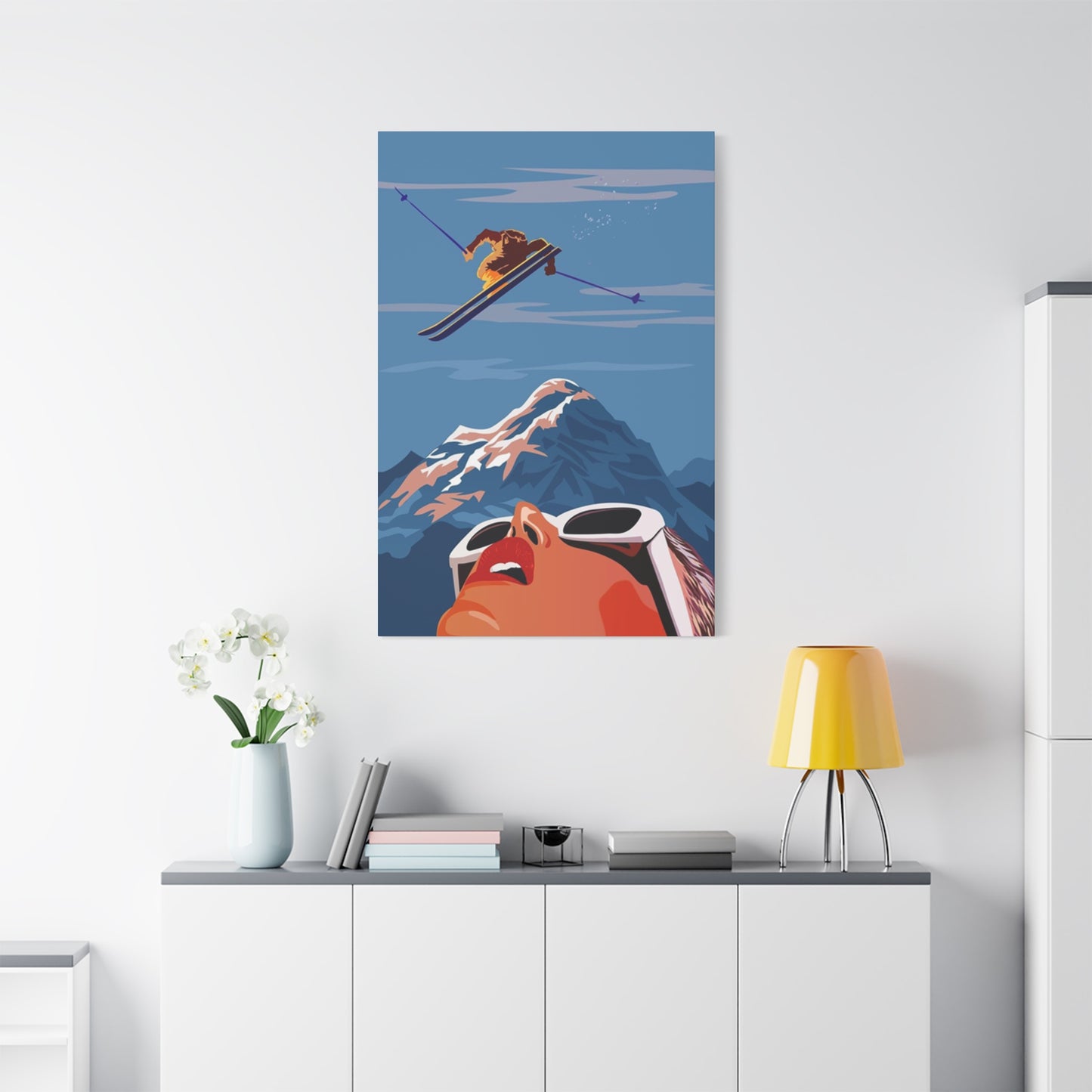 Skiing Poster Wall Art & Canvas Prints