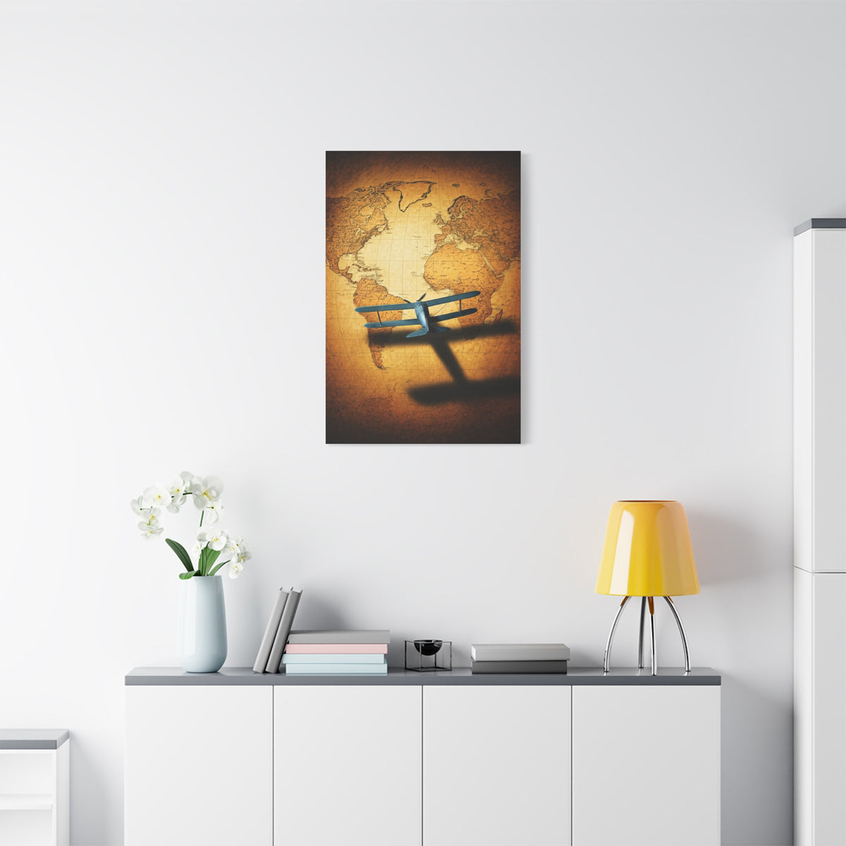 Antique Twin Hemisphere Map Wall Art & Canvas Prints