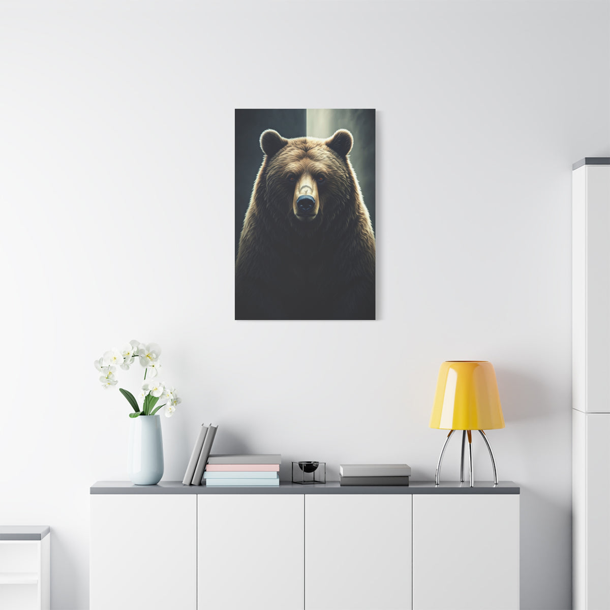 Regal Grizzly Close-Up Portrait Wall Art & Canvas Prints