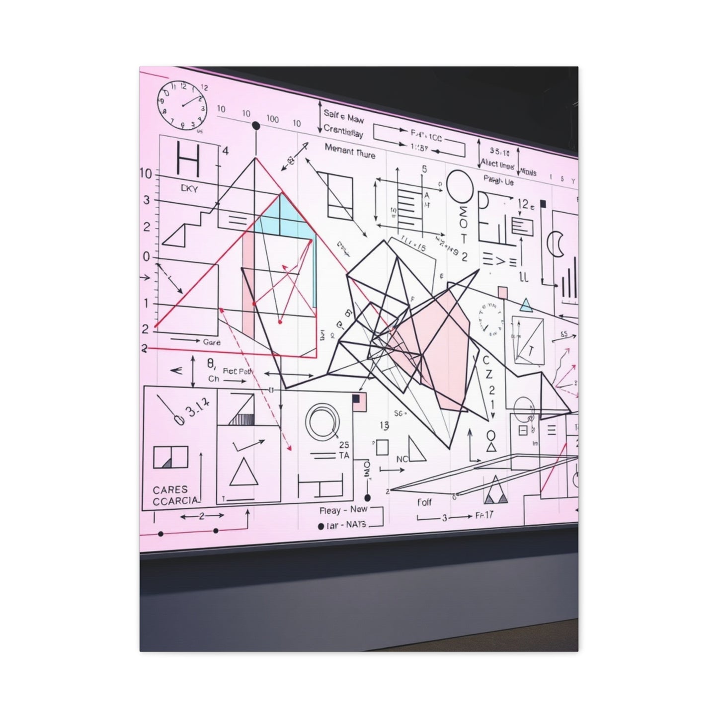 Modern Math Art for Creative Spaces Supreme Canvas Wall Art & Canvas Print