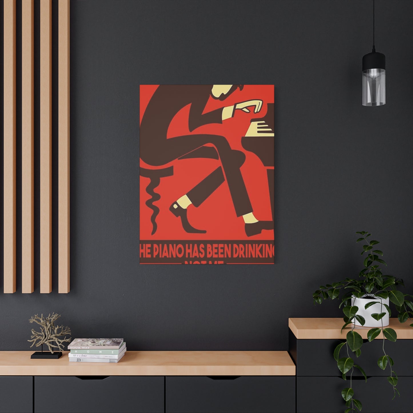 Drinking Piano Poster Wall Art & Canvas Prints