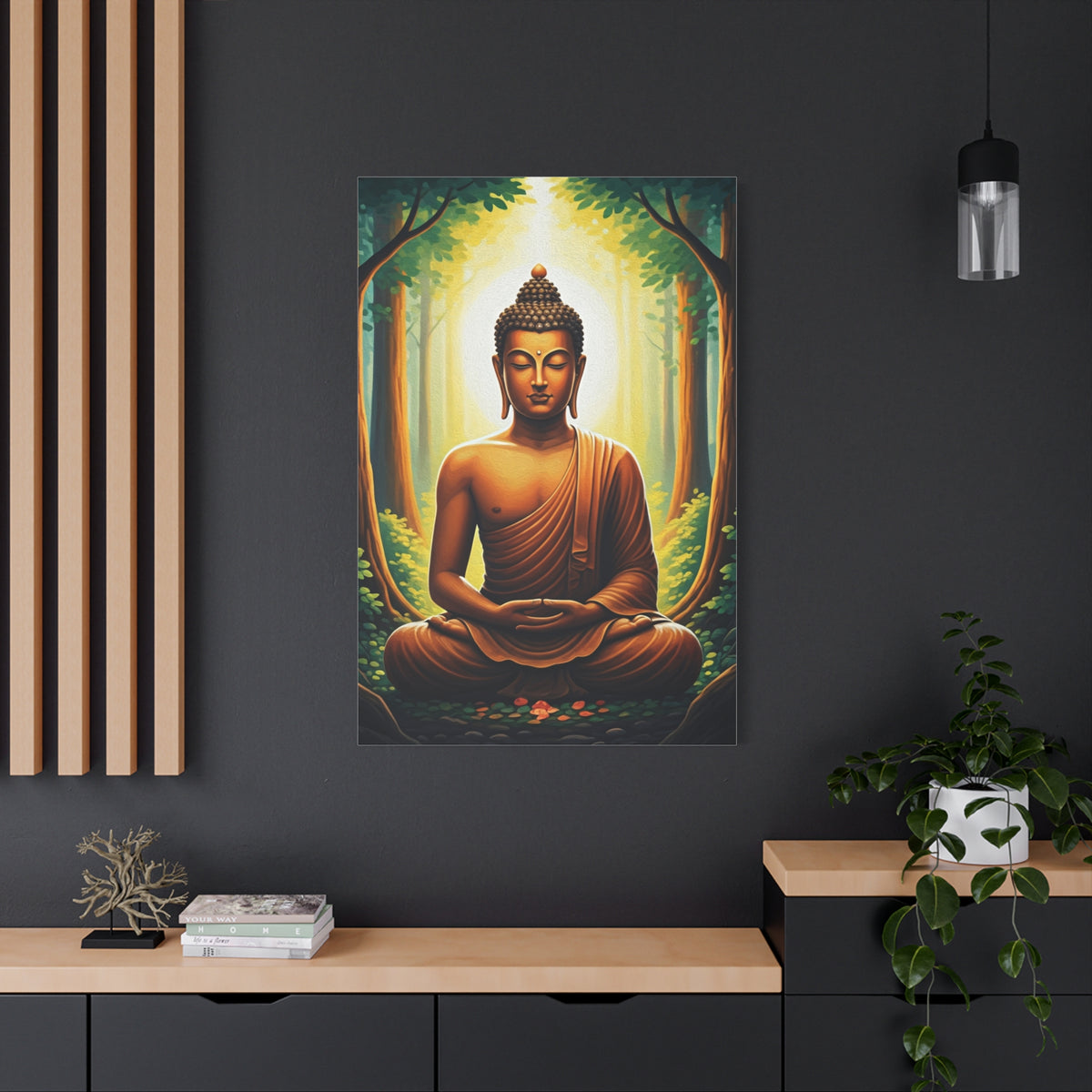 Serene Forest Meditation Buddha Wall Art & Canvas Prints