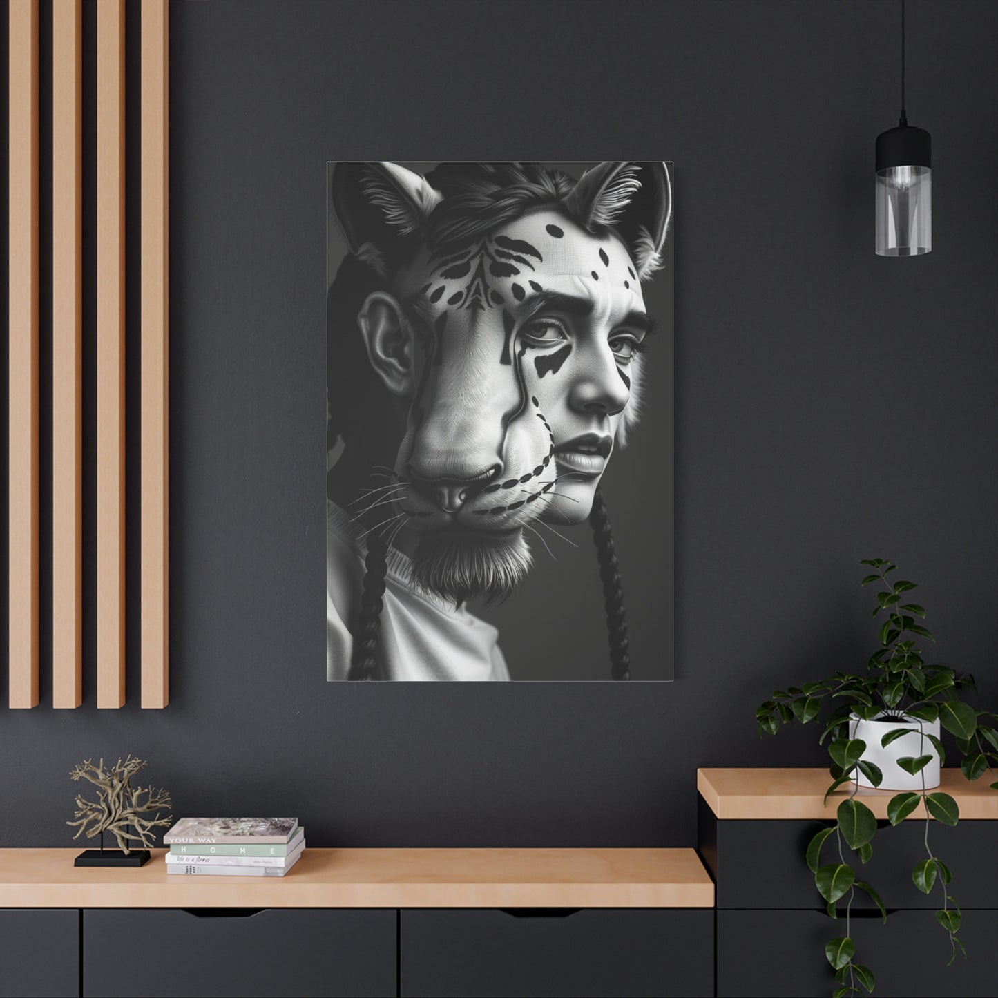 Black and White Illustrations Art Supreme Canvas Wall Art & Canvas Print