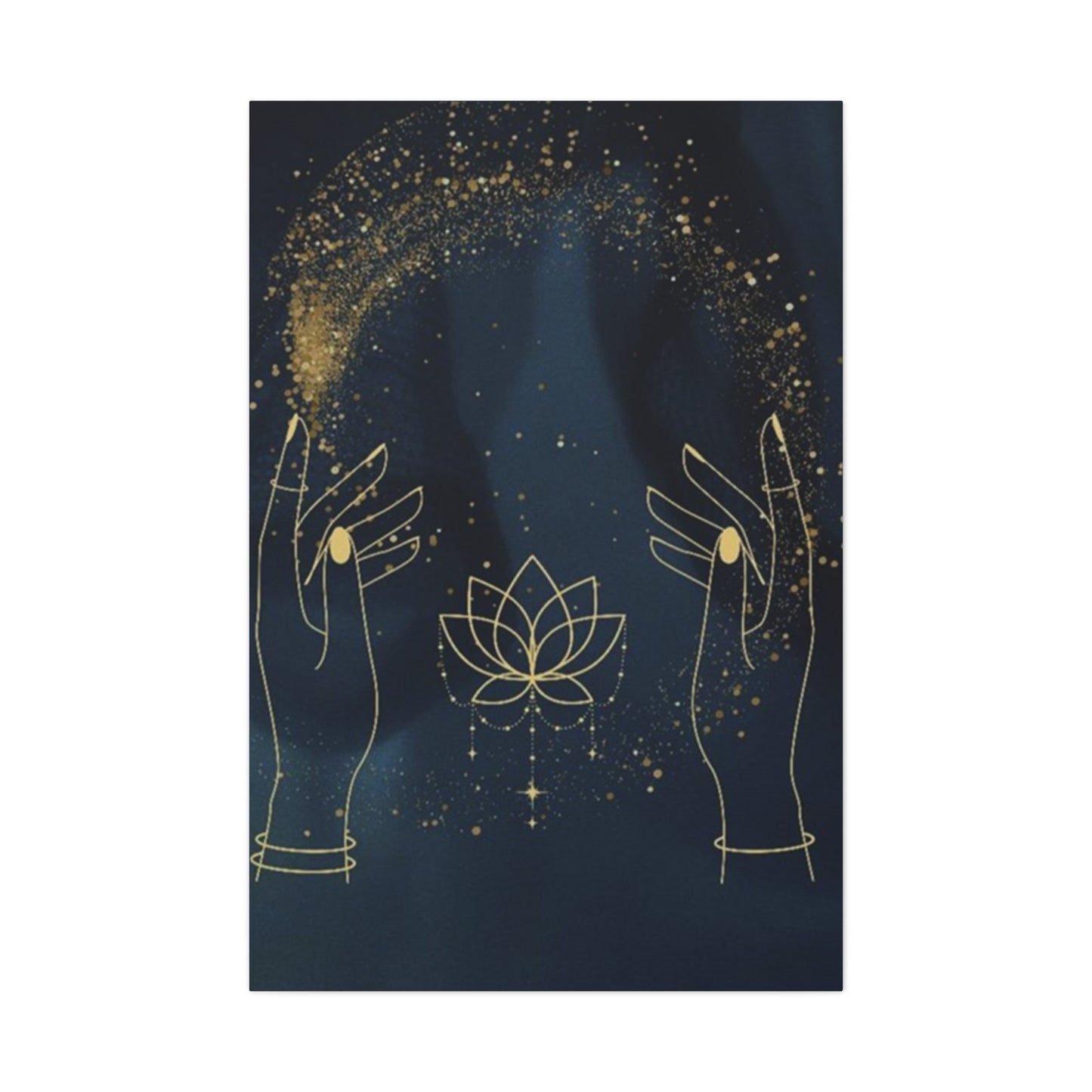 Hand Sprinkling Stars Wall Art & Canvas Prints
